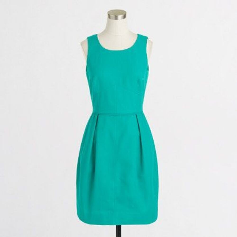J. Crew Factory Textured Cotton‎ Sleeveless Mini A-Line Dress Size 2
